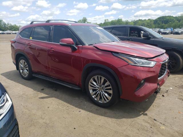 Vin: 5tdfzrbh7ms127273, lot: 59138795, toyota highlander platinum 20214