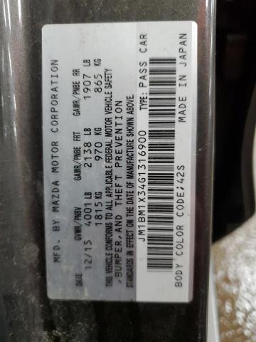 2016 MAZDA 3 GRAND TO JM1BM1X34G1316900