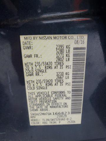 2016 NISSAN MURANO S 5N1AZ2MH7GN166823