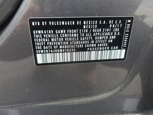 2017 VOLKSWAGEN JETTA S - 3VW2B7AJ6HM415235