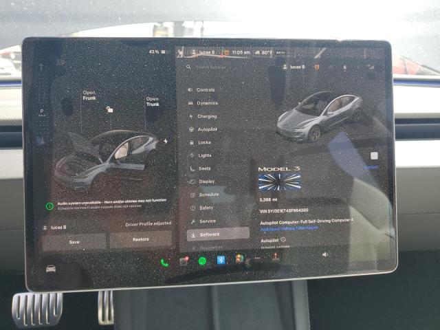 2025 TESLA MODEL 3 5YJ3E1ET4SF964385