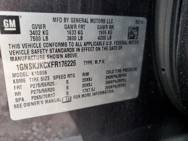 2015 CHEVROLET SUBURBAN K 1GNSKJKCXFR176226