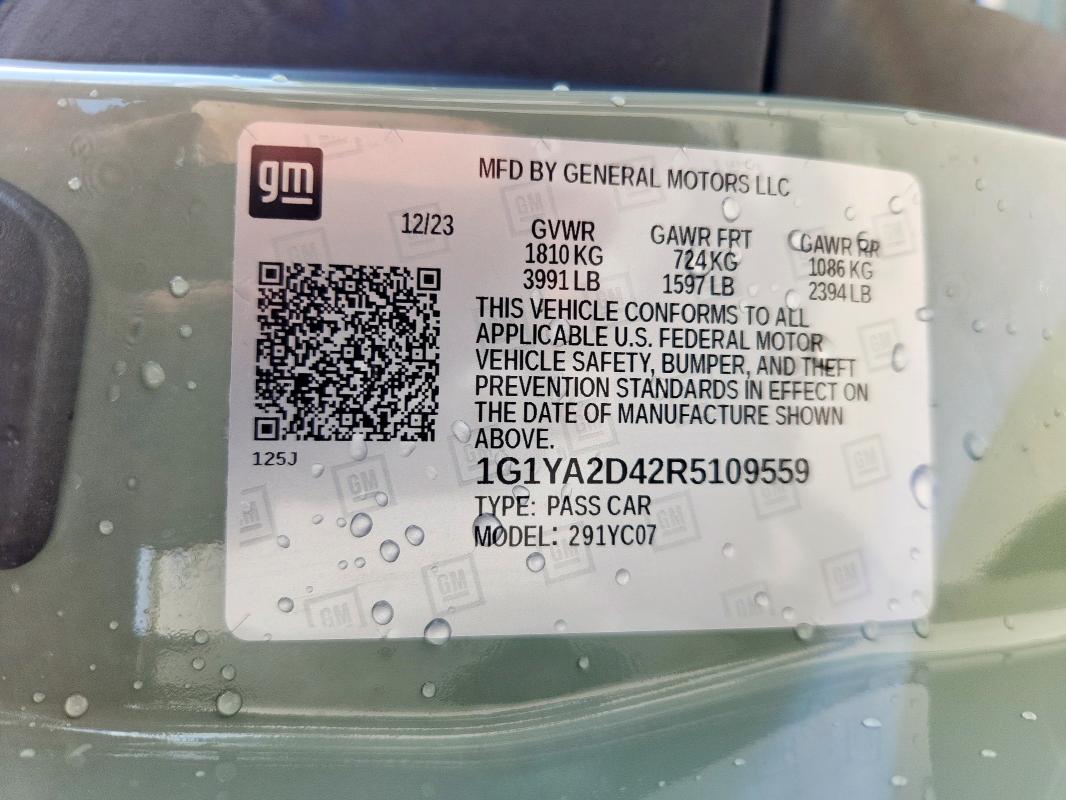 2024 CHEVROLET CORVETTE S 1G1YA2D42R5109559