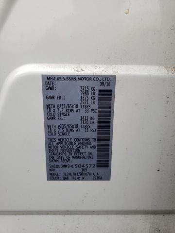 2017 INFINITI QX60 5N1DL0MM5HC504572