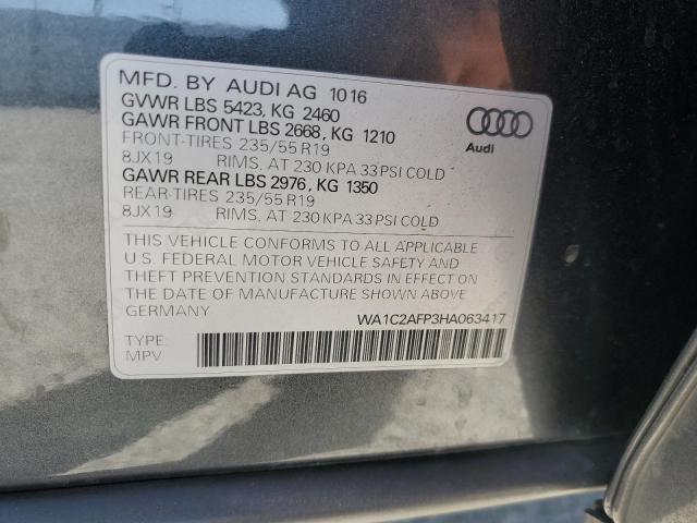 2017 AUDI Q5 PREMIUM - WA1C2AFP3HA063417