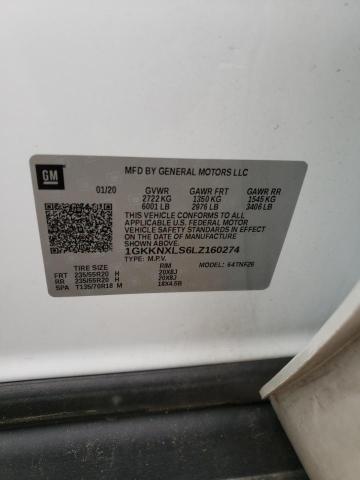 2020 GMC ACADIA DEN 1GKKNXLS6LZ160274