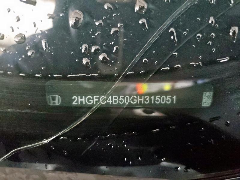 2016 HONDA CIVIC LX 2HGFC4B50GH315051