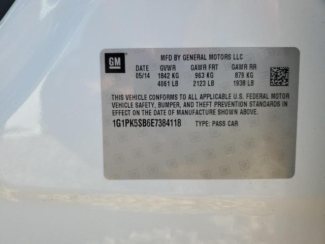 1G1PK5SB6E7384118 2014 CHEVROLET CRUZE