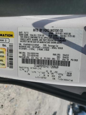 2016 FORD FUSION SE 1FA6P0HD1G5120969