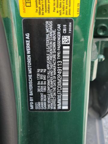 2021 MINI COOPER WMWXU7C0XM2P49113