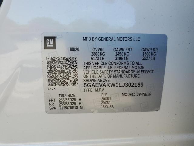 2020 BUICK ENCLAVE ES 5GAEVAKW0LJ302189