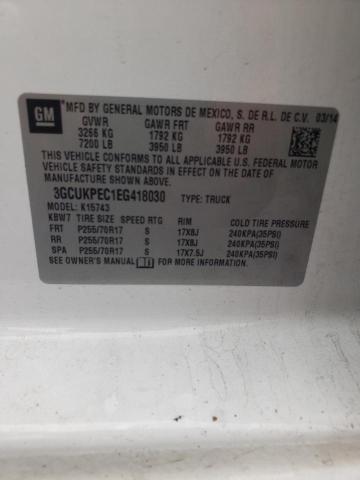 2014 CHEVROLET SILVERADO - 3GCUKPEC1EG418030