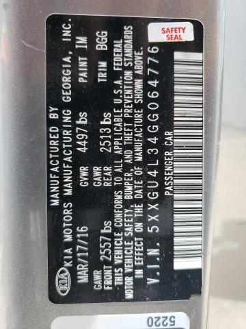 2016 KIA OPTIMA EX - 5XXGU4L34GG064776
