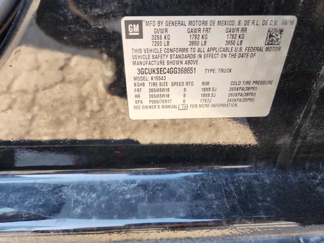 2016 CHEVROLET SILVERADO K1500 LTZ 3GCUKSEC4GG368651