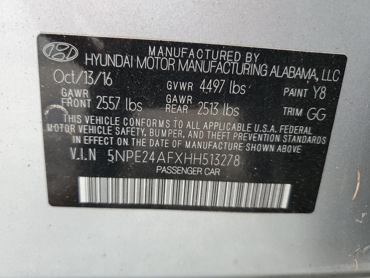 Hyundai Sonata se 2017