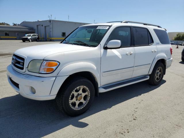 TOYOTA SEQUOIA LI 2004 white  gas 5TDZT38A54S214160 photo #1
