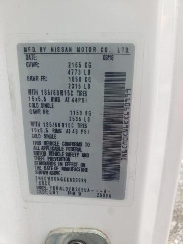 2019 NISSAN NV200 2.5S 3N6CM0KN6KK690999