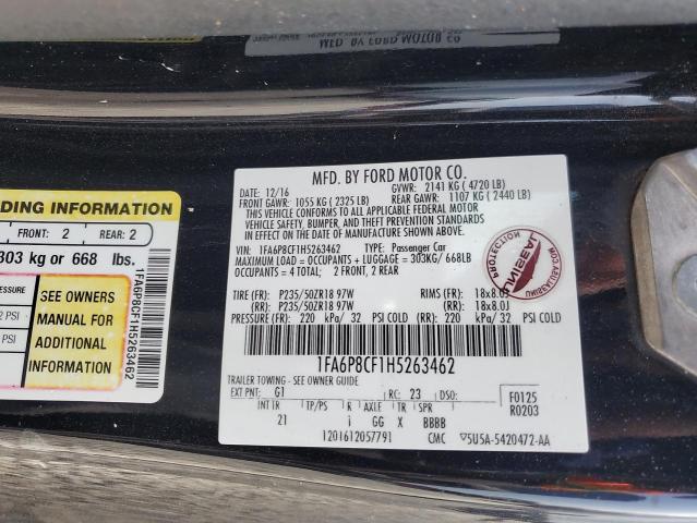 2017 FORD MUSTANG GT 1FA6P8CF1H5263462