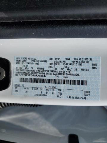 2025 FORD F150 RAPTOR 1FTFW1RG7SFA58847