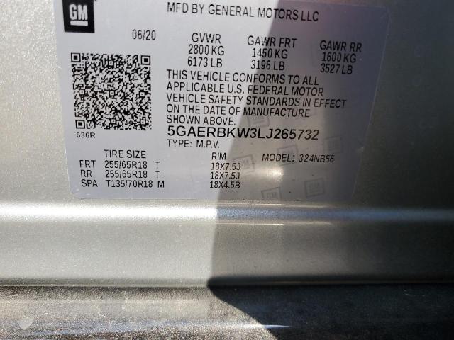 2020 BUICK ENCLAVE ES 5GAERBKW3LJ265732