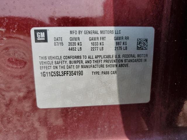 2015 CHEVROLET MALIBU 1LT - 1G11C5SL3FF354190