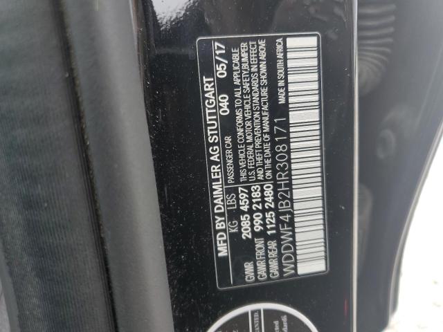 2017 MERCEDES-BENZ C 300 WDDWF4JB2HR308171