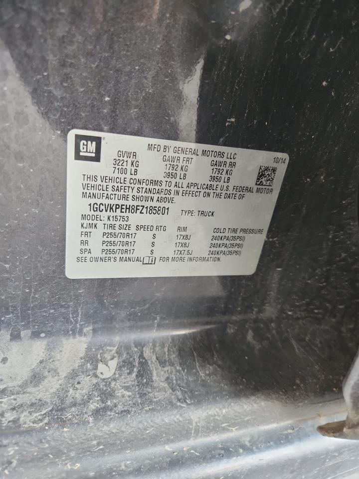 Lot #3260510309 2015 CHEVROLET SILVERADO K1500