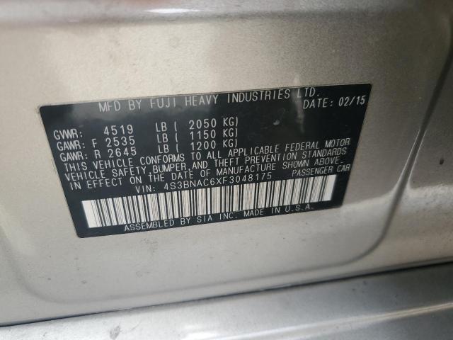 2015 SUBARU LEGACY 2.5 4S3BNAC6XF3048175