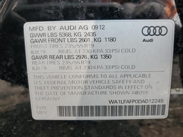 wa1lfafp0da012245 - 2013 Audi q5 premium plus - #59668545