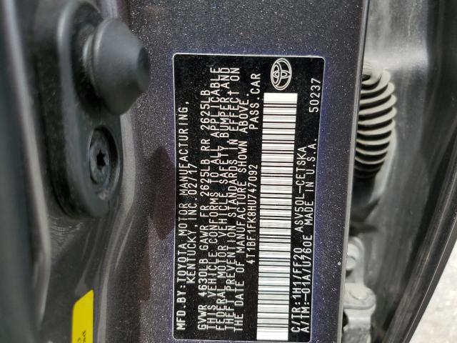 2017 TOYOTA CAMRY LE - 4T1BF1FK8HU747092