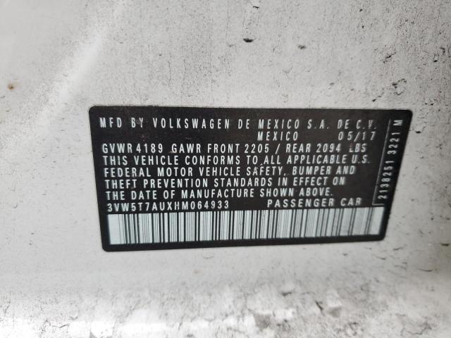 2017 VOLKSWAGEN GTI S 3VW5T7AUXHM064933