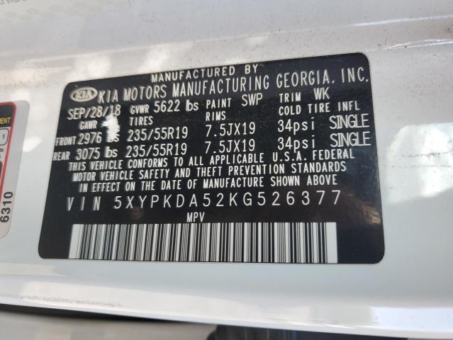 2019 KIA SORENTO SX - 5XYPKDA52KG526377