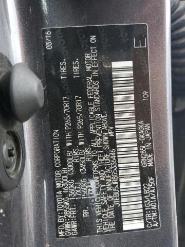 2016 TOYOTA 4RUNNER SR JTEBU5JR8G5336446