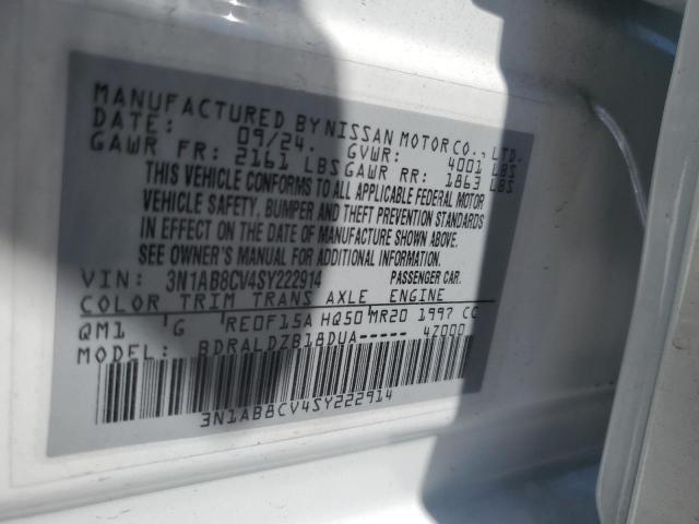 2025 NISSAN SENTRA SV 3N1AB8CV4SY222914