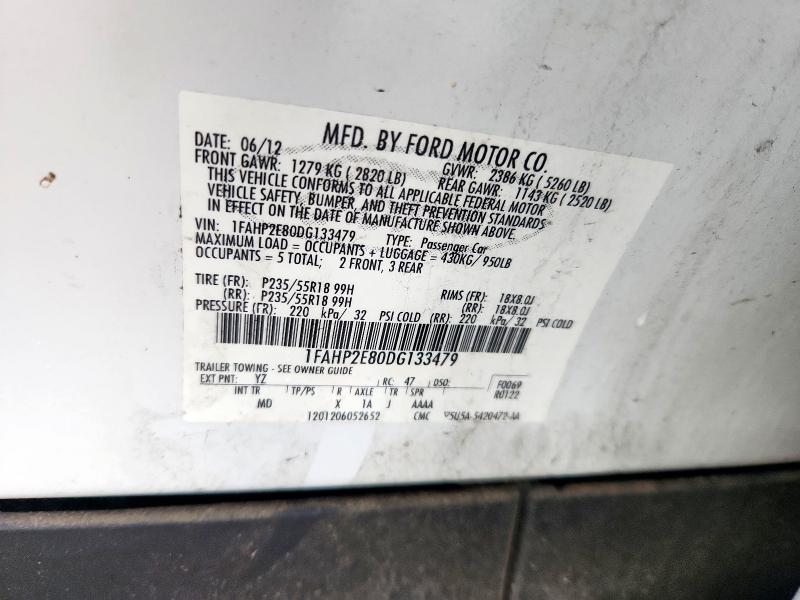 2013 FORD TAURUS SEL - 1FAHP2E80DG133479