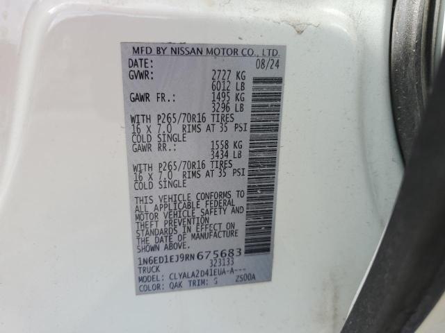 2024 NISSAN FRONTIER S 1N6ED1EJ9RN675683