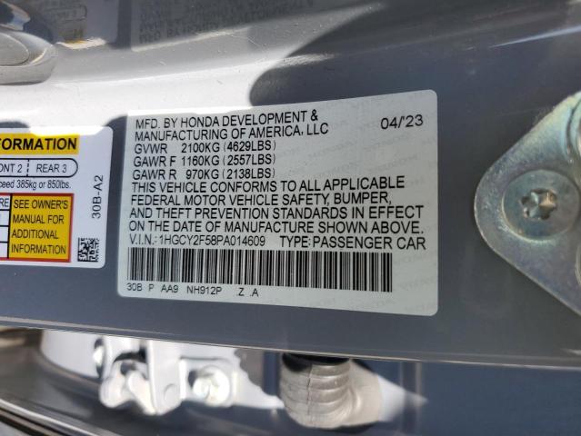 2023 HONDA ACCORD HYB 1HGCY2F58PA014609