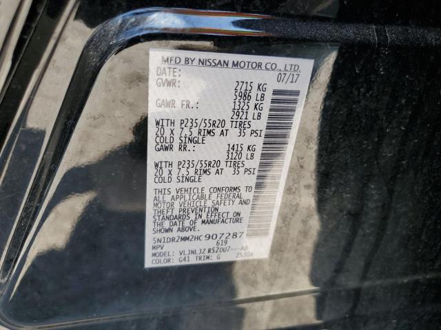 2017 NISSAN PATHFINDER - 5N1DR2MM2HC907287