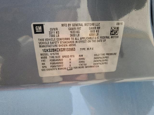 2016 GMC YUKON SLT - 1GKS2BKCXGR133963