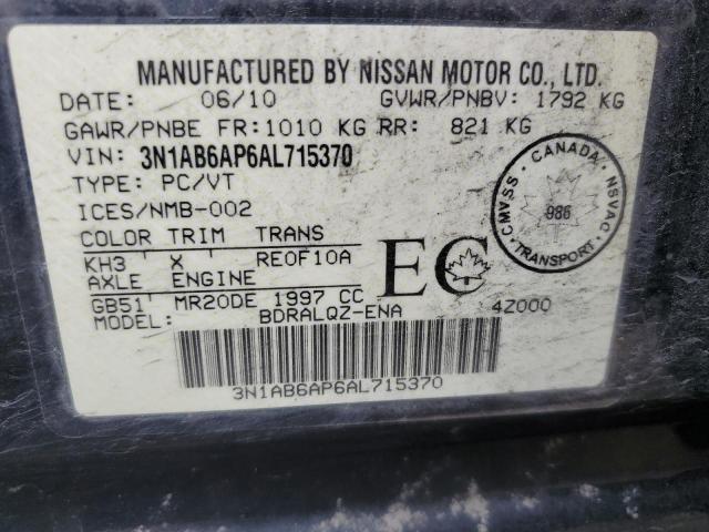 2010 NISSAN SENTRA 2.0 - 3N1AB6AP6AL715370