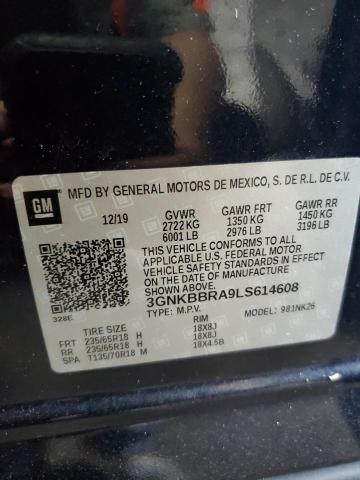 2020 CHEVROLET BLAZER 1LT - 3GNKBBRA9LS614608
