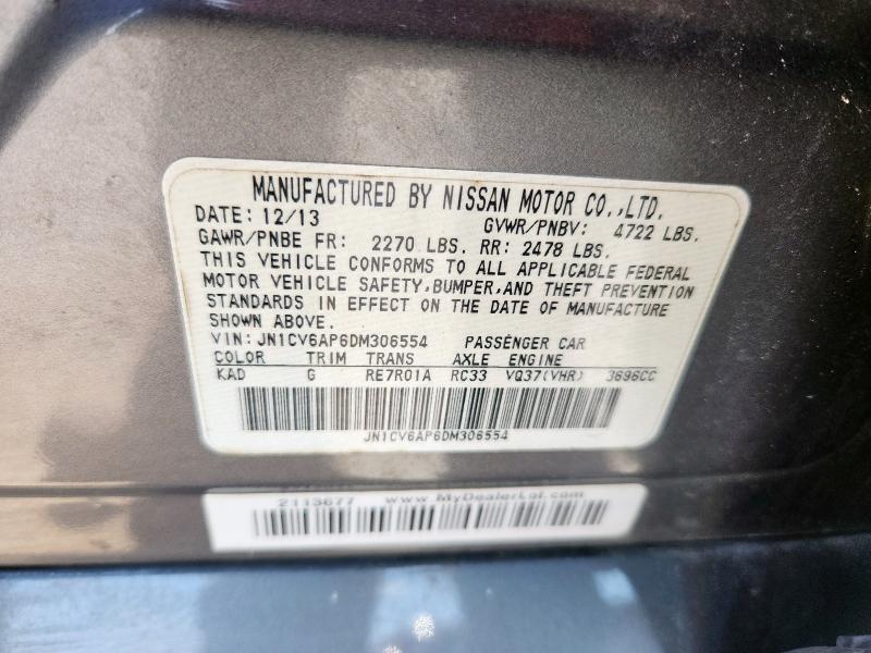 2013 INFINITI G37 BASE #3261929500