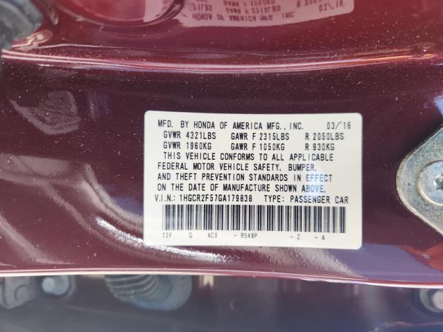 2016 HONDA ACCORD SPO 1HGCR2F57GA179838