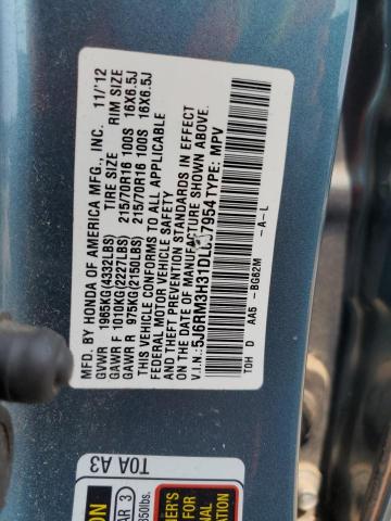 2013 HONDA CR-V LX - 5J6RM3H31DL007954