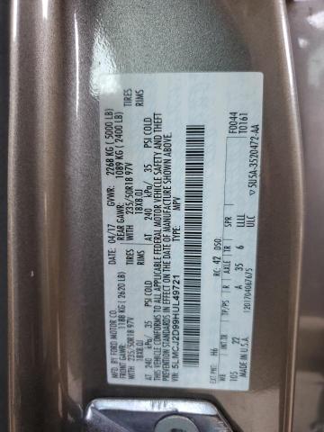 2017 LINCOLN MKC SELECT 5LMCJ2D99HUL49721