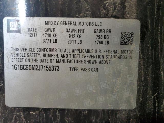 2018 CHEVROLET CRUZE LS 1G1BC5SM2J7155373