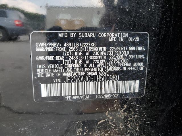 2020 SUBARU FORESTER P JF2SKAJC9LH500960