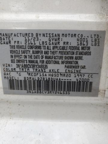 2024 NISSAN SENTRA SV 3N1AB8CV3RY246535
