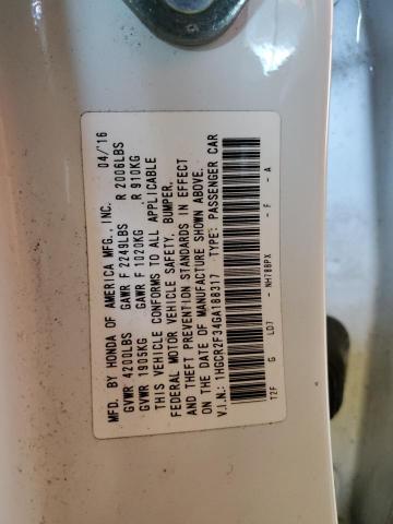 2016 HONDA ACCORD LX 1HGCR2F34GA188317