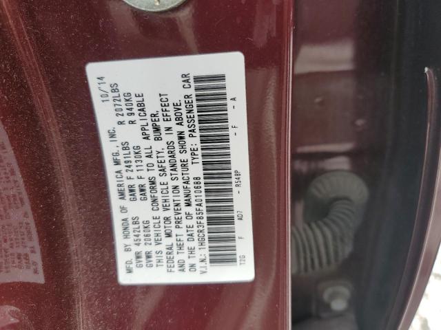 2015 HONDA ACCORD EXL 1HGCR3F85FA010688